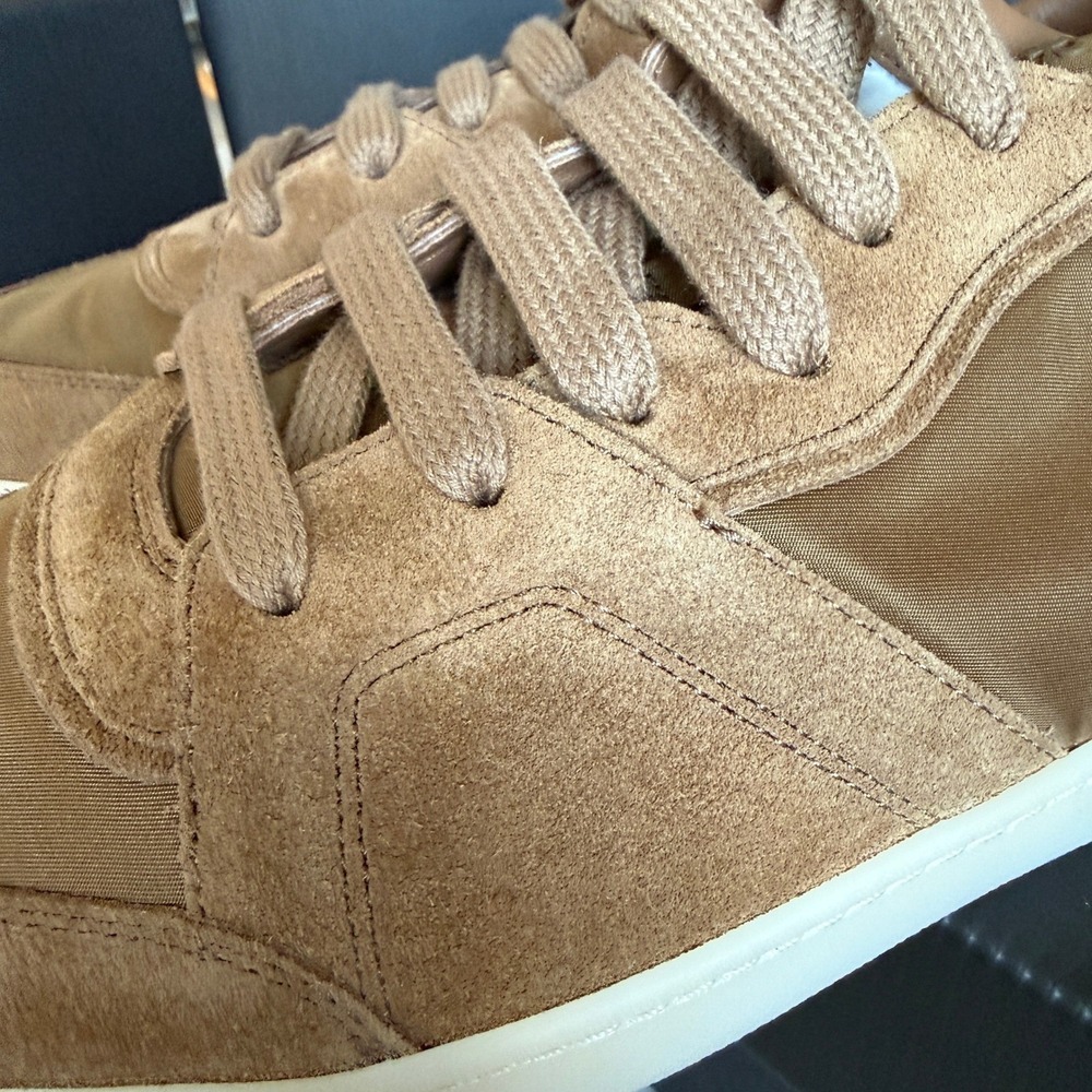Prada Milano 2EE442 Men Brown Suede & Fabric Low Top Sneakers Trainers Sz UK 9 - Picture 10 of 16